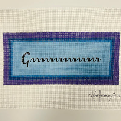 Grrrrr Needlepoint canvas