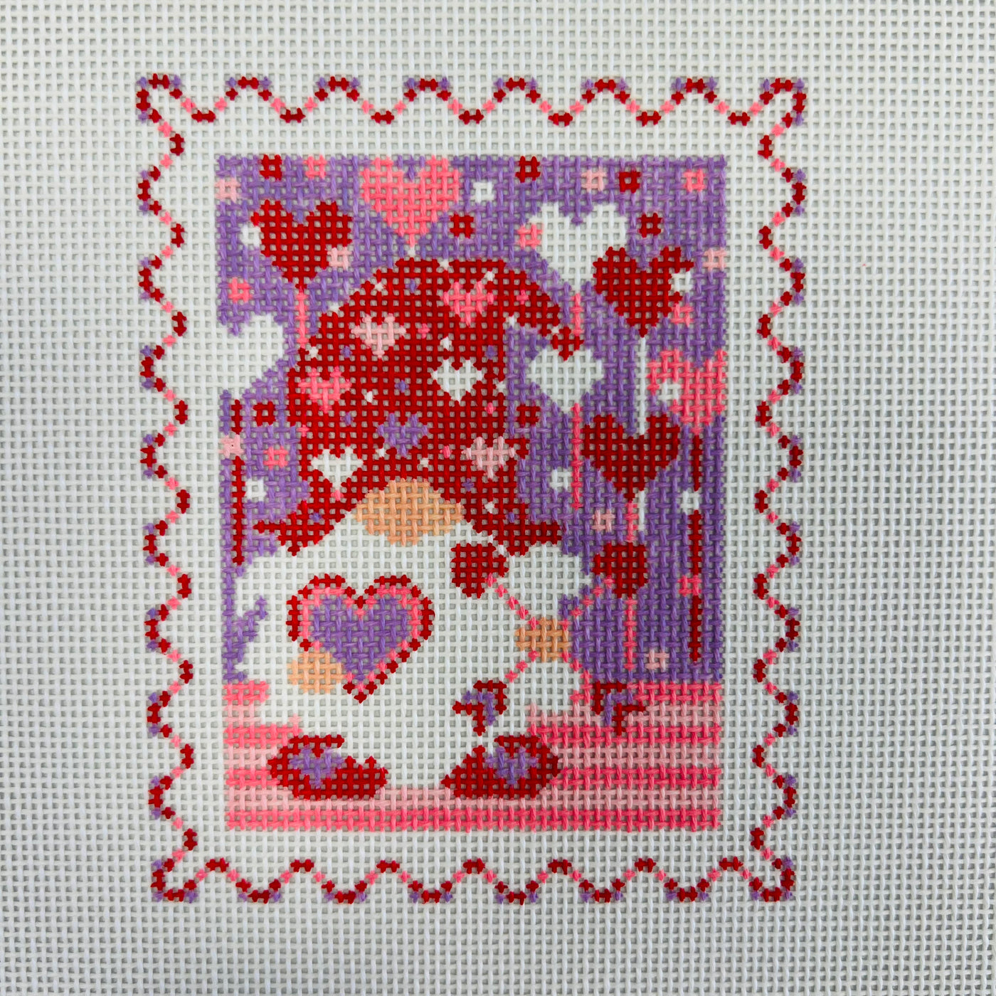 Cupid Stamp Needlepoint Canvas