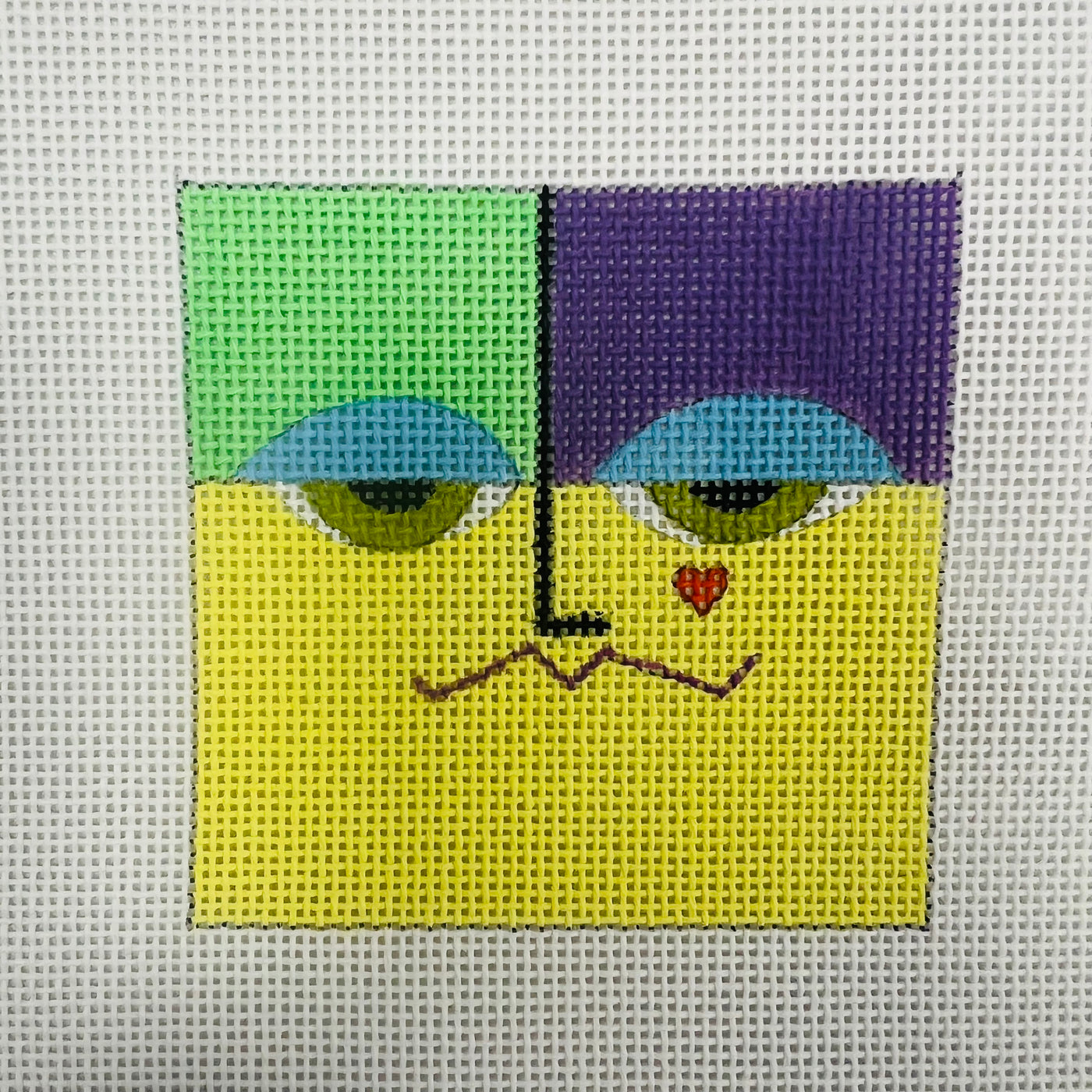 Green Eyes Needlepoint canvas