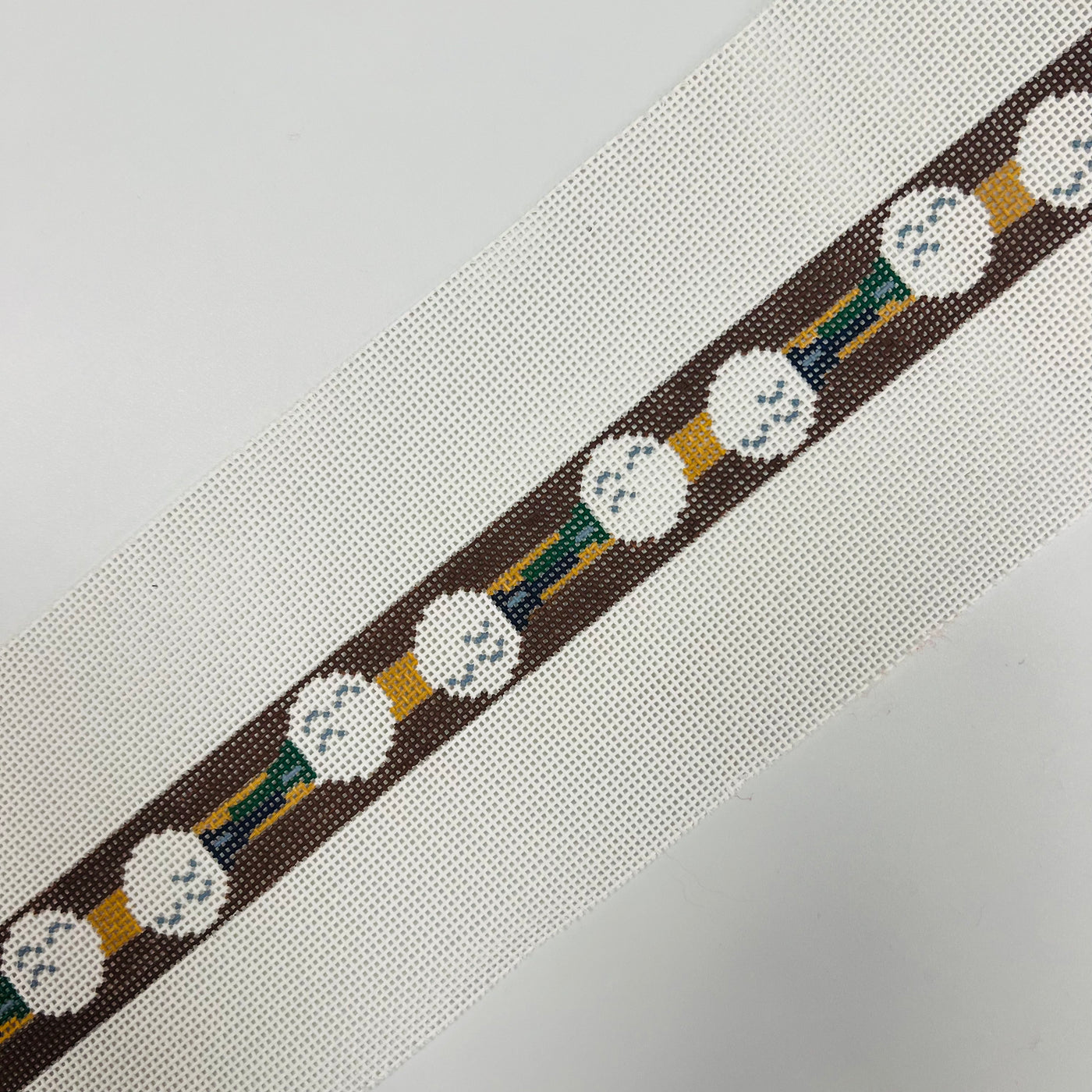 Golf Balls on Brown Stripes Belt