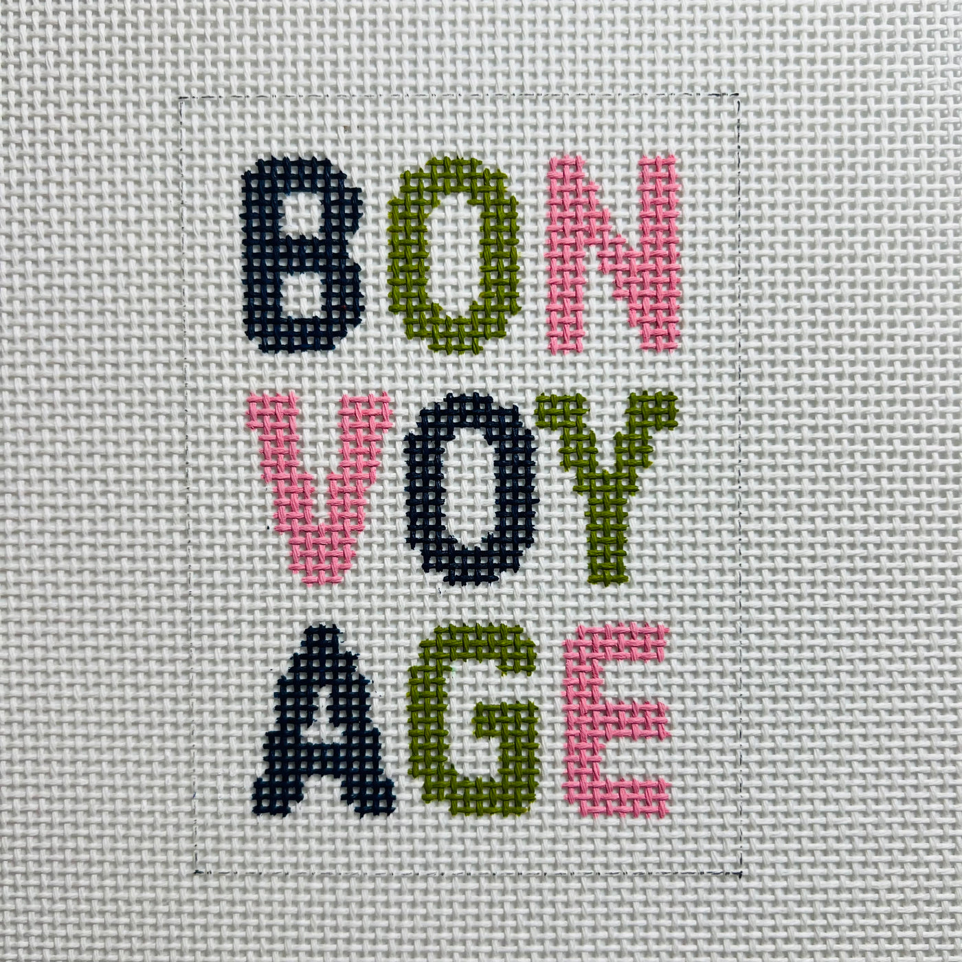 Bon Voy Age Passport Insert Needlepoint Canvas