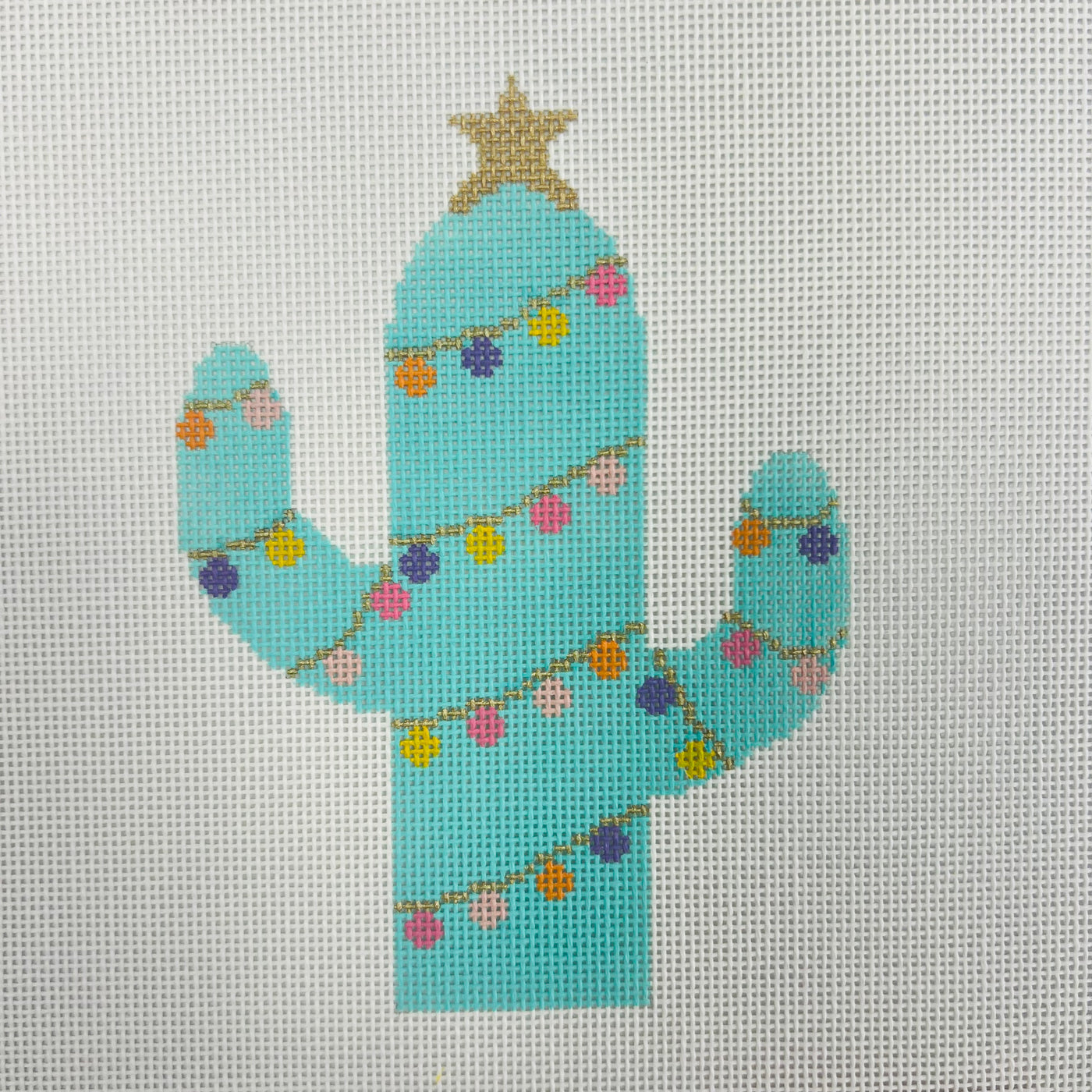 Turquoise Cactus Ornament