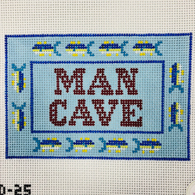 Man Cave - Fish Needlepoint Canvas