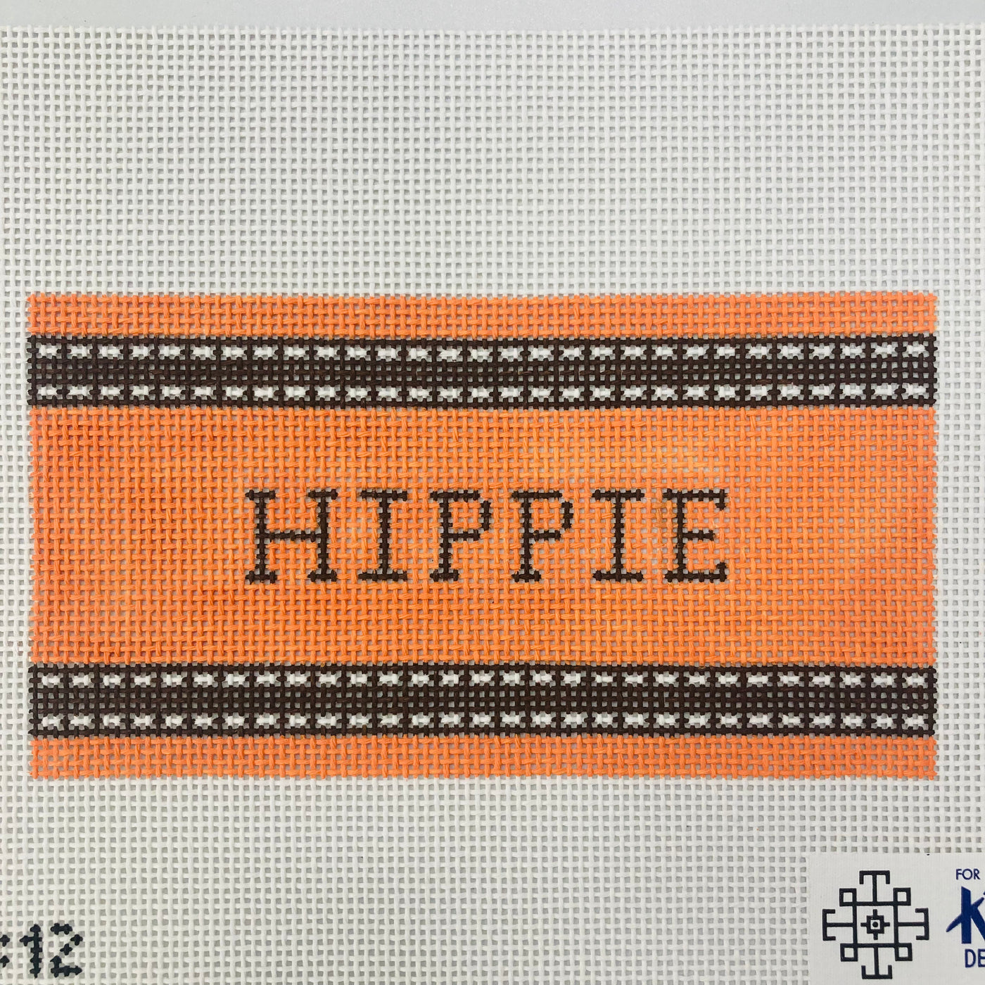 Hippie Eyeglass Case Needle Point Canvas