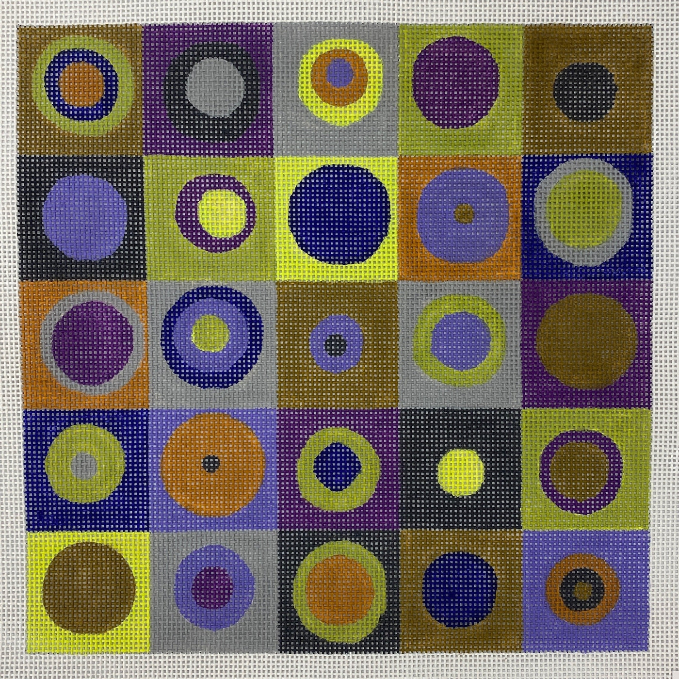 25 Dots needlepoint canvas - Bargello Needlepoint