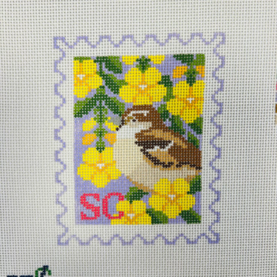 South Carolina Stamp Needlepoint Canvas