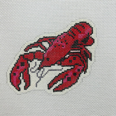 Crawfish Ornament Needlepoint Canvas