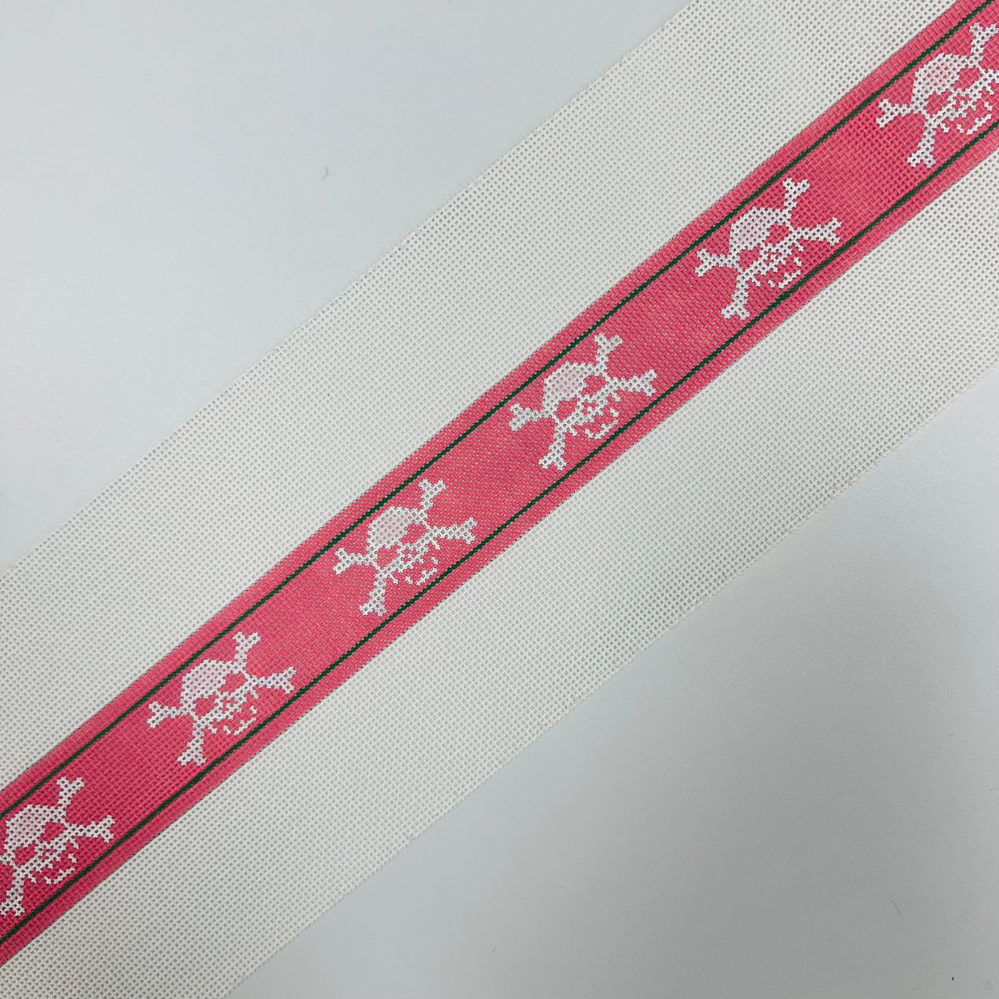 Skull - Pink Background Belt