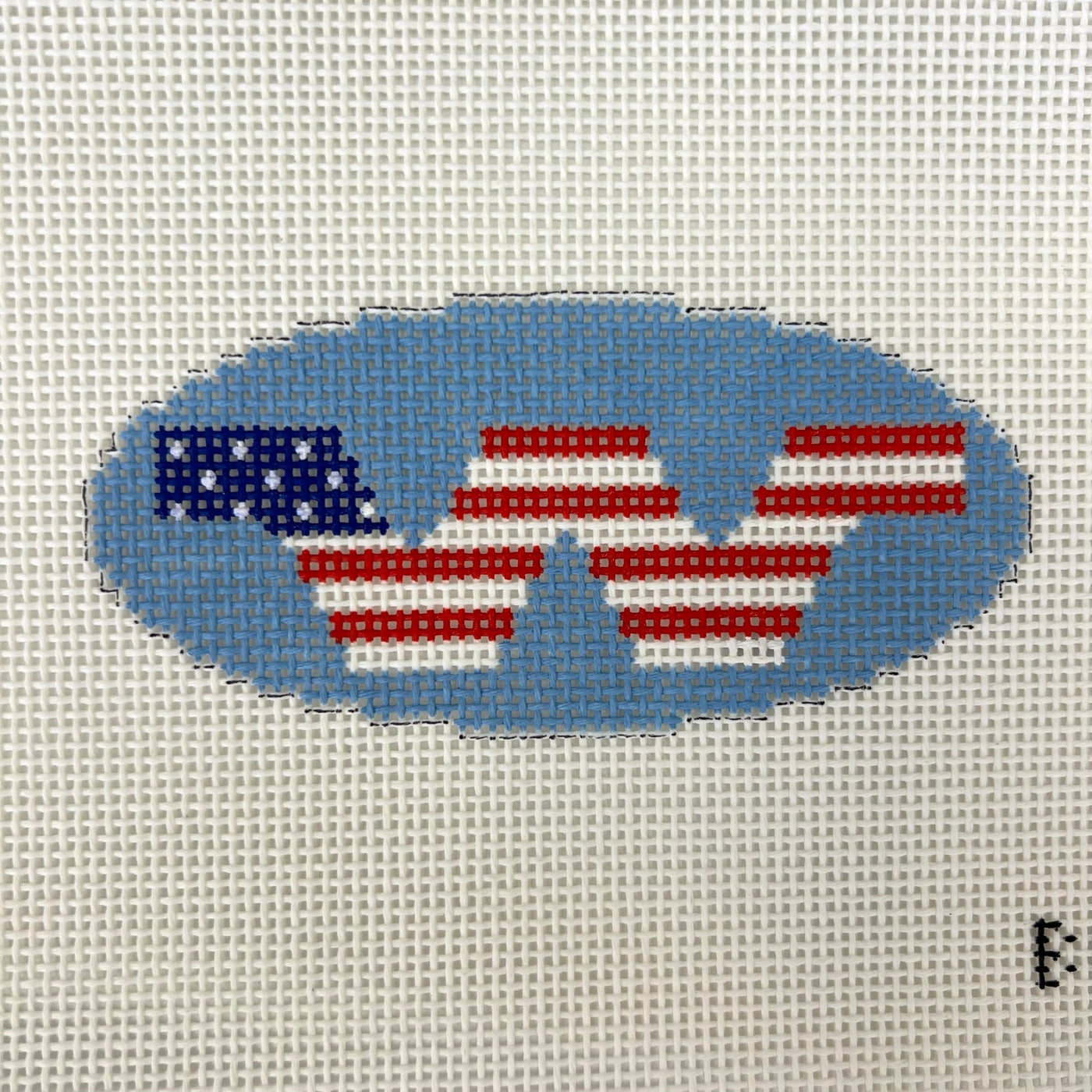 Weekapaug Bumper Sticker Ornament Needlepoint Canvas