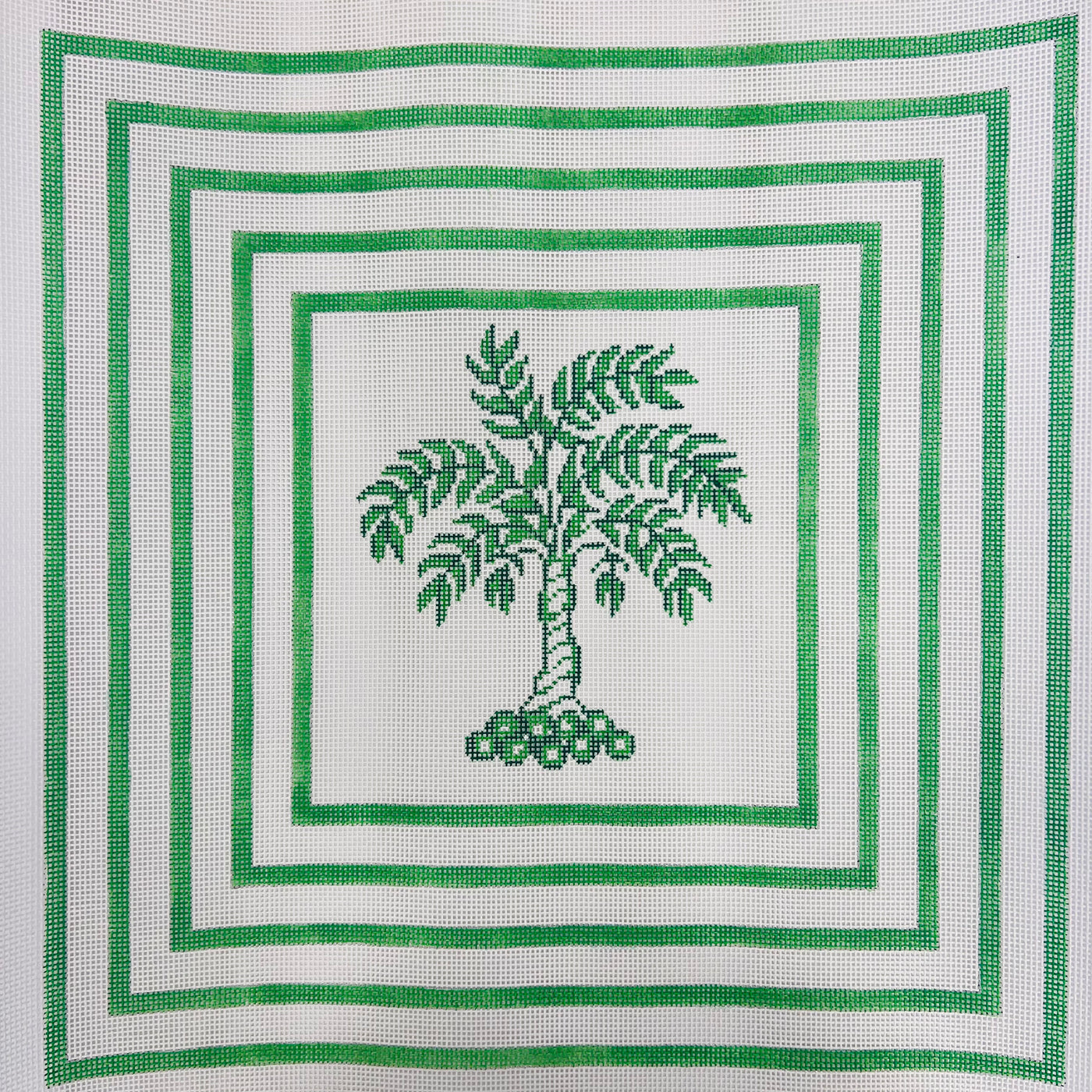 Green Palm in Squares