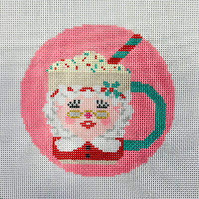 Mrs. Claus Mug Ornament Needlepoint Canvas