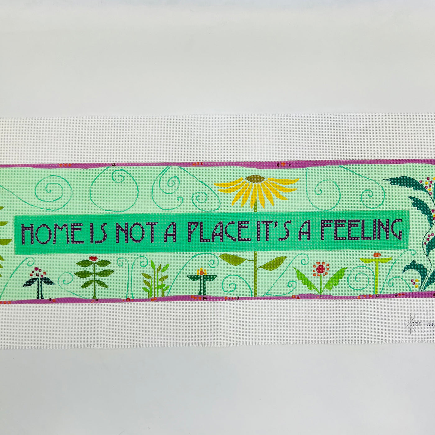 Home is not a Place Needlepoint canvas