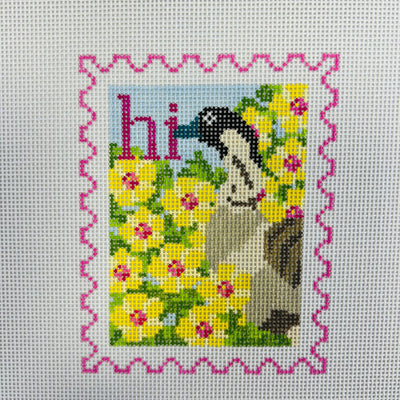 Hawaii Stamp Needlepoint Canvas