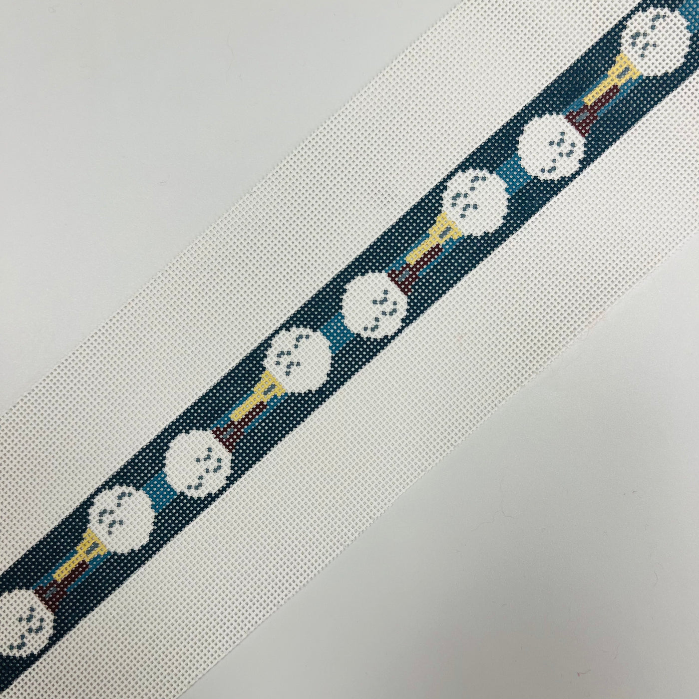 Golf Balls on Blue Stripes Belt