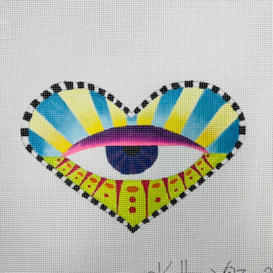 Eye Heart Needlepoint Canvas