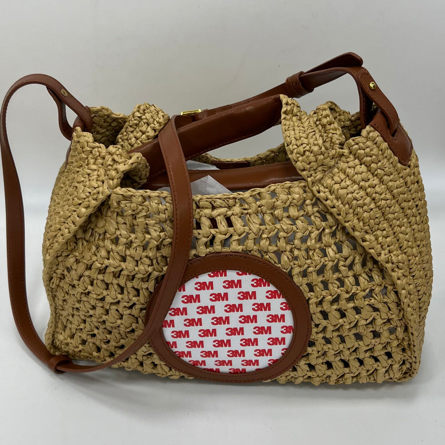 Crochet/Woven Raffia Self-Finishing Handbag