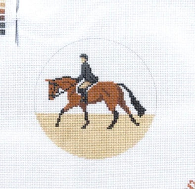 Equestrian Huntseat Insert/Ornament Needlepoint Canvas