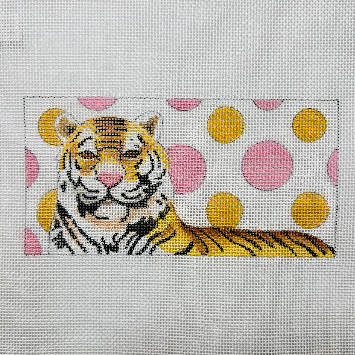 Tiger On Polka Dots