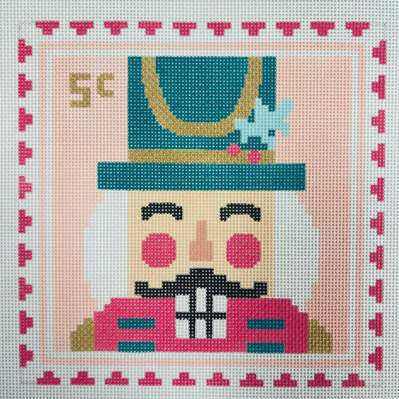 Nutcracker Stamp Pillow