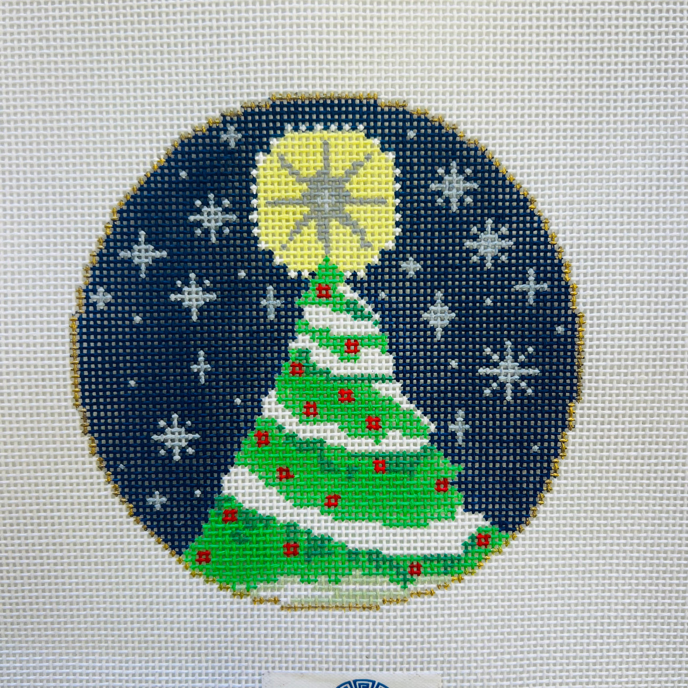 O'CHRISTMAS TREE Ornament Needlepoint Canvas