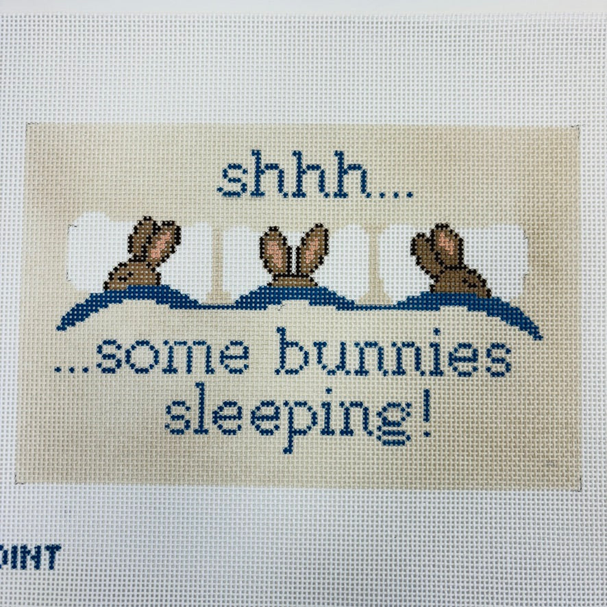 Some Bunnies Sleeping Needlepoint Canvas