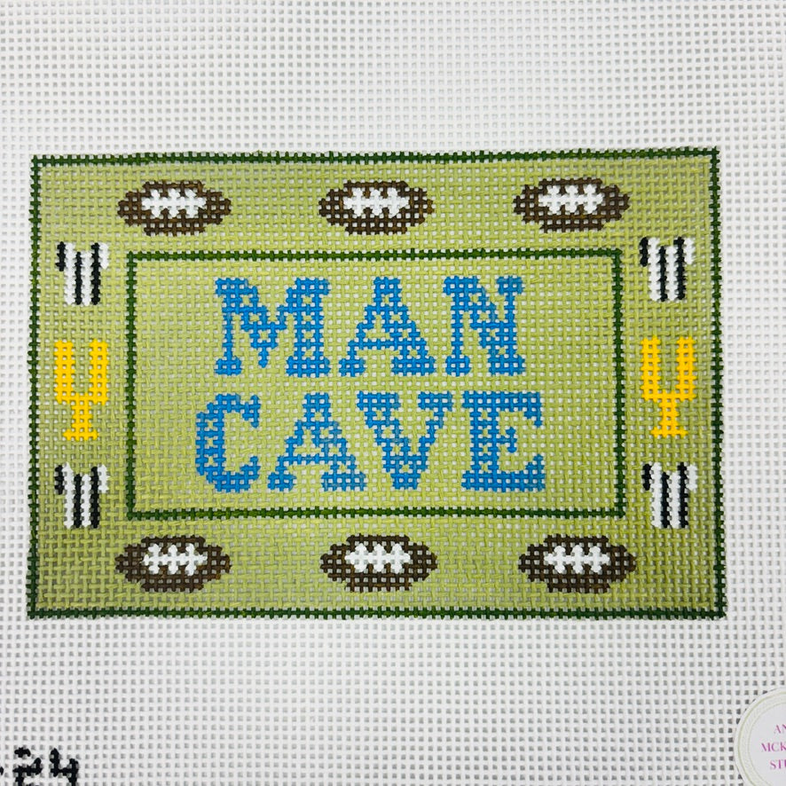 Man Cave - Football Needlepoint Canvas