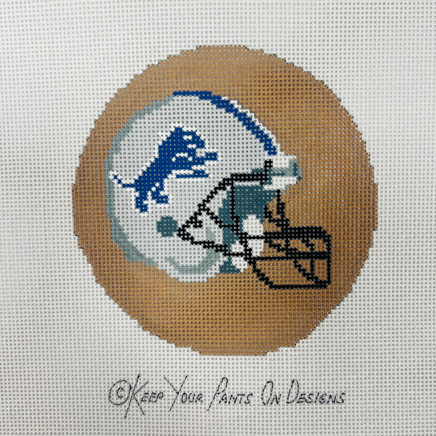 Detroit Lions Helmet Football Round