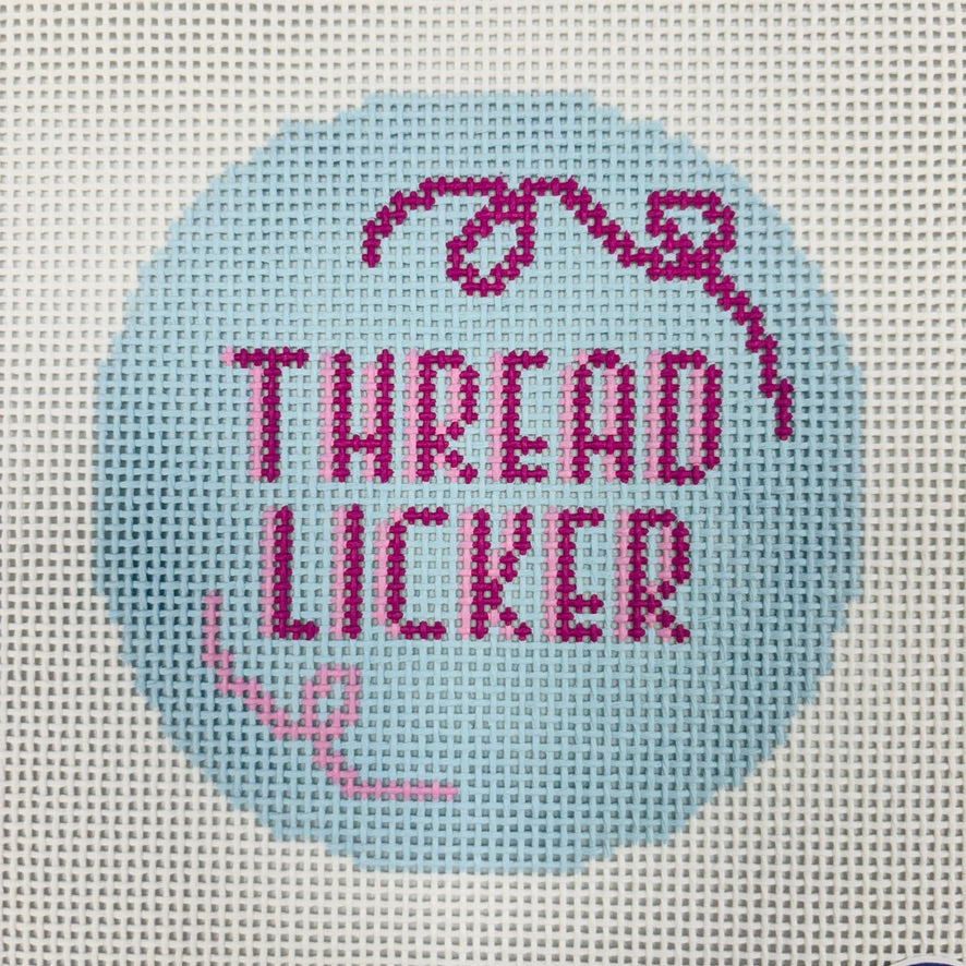 Thread Licker round Needlepoint Canvas