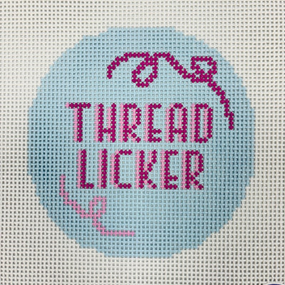 Thread Licker round Needlepoint Canvas