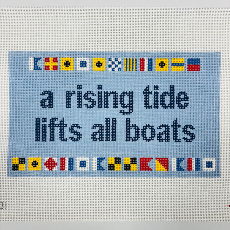 A Rising Tige (flags) Needlepoint Canvas