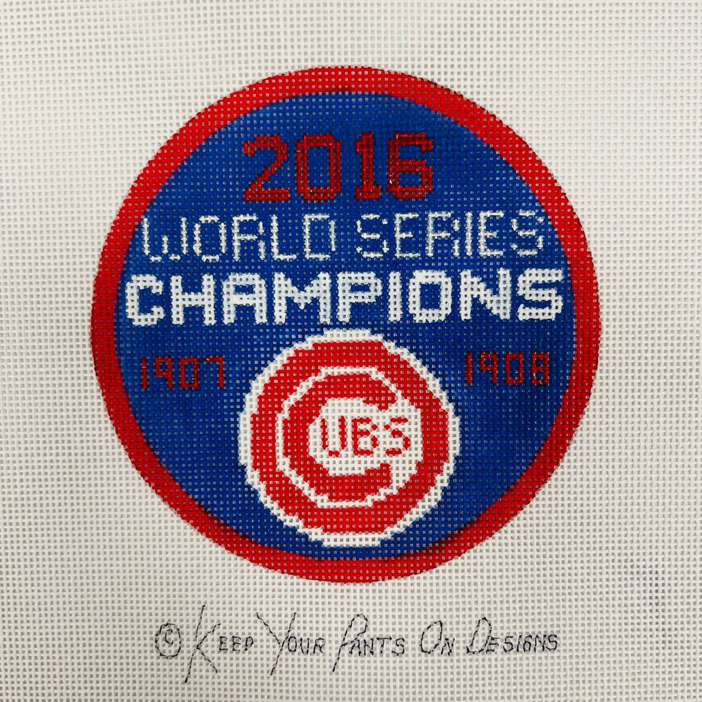 Cubs World Series Champions Round