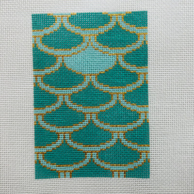 Mermaid Passport Insert Needlepoint Canvas