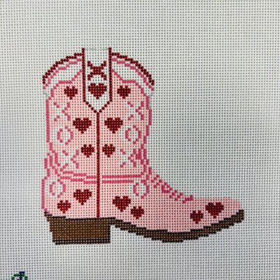 Baby Cowgirl Boot Needlepoint Canvas