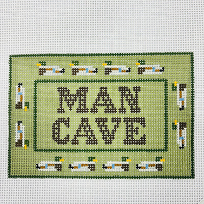 Man Cave - Hunting Mallards Needlepoint Canvas