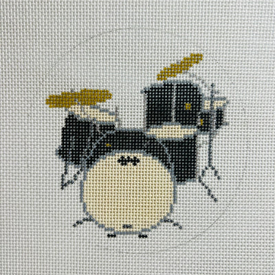 Drum Set Ornament Needlepoint Canvas