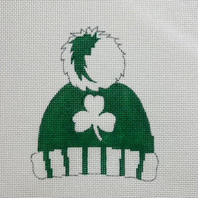 Boston Celtics Ski Hat Ornament Needlepoint Canvas