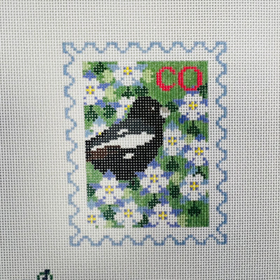 Colorado Stamp Needlepoint Canvas