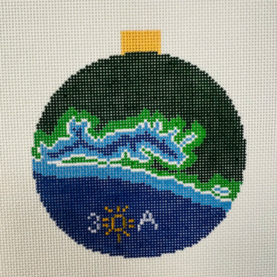 30-A (Florida Panhandle) Map Ornament Needlepoint Canvas