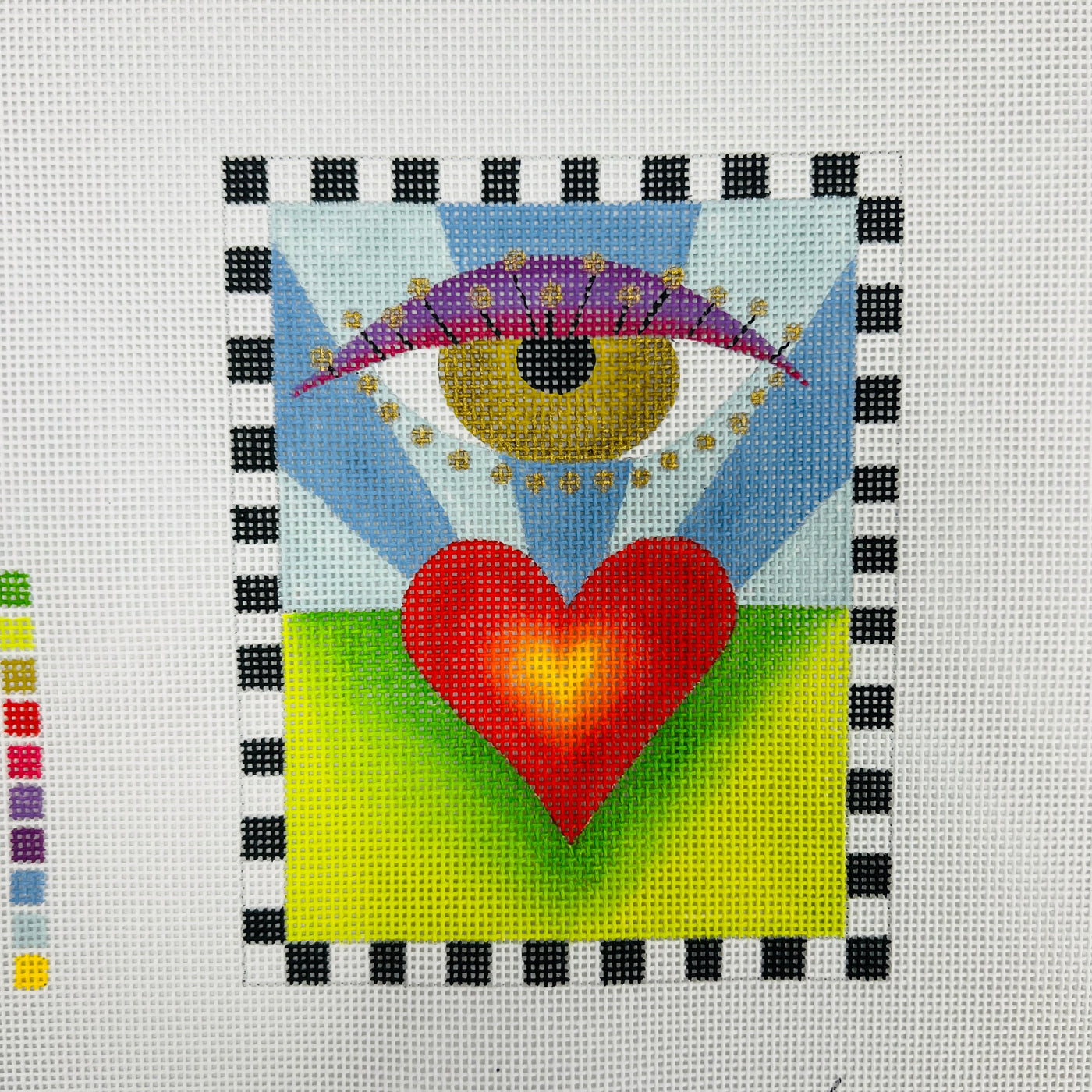 Radiant Heart Needlepoint Canvas