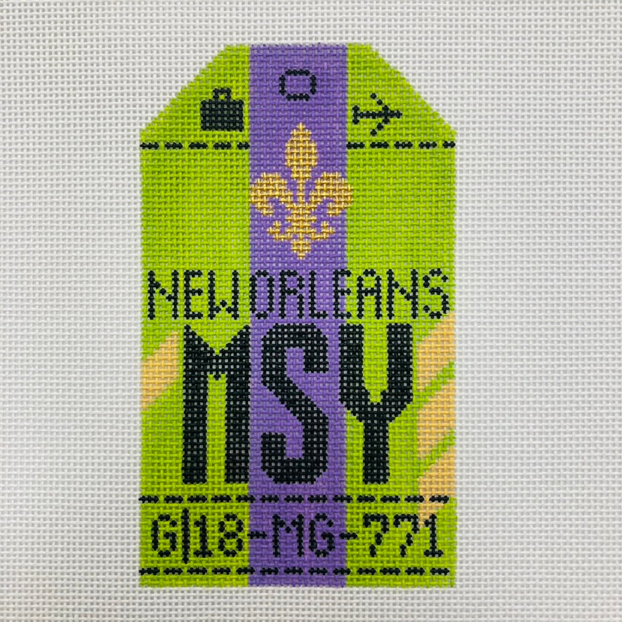 New Orleans Retro Travel Tag