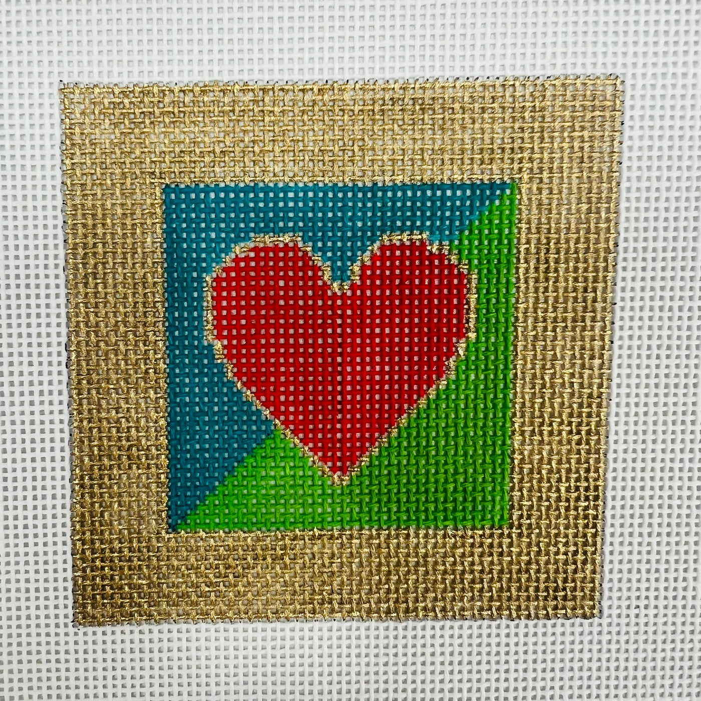 Cross My Heart 3" Needlepoint Canvas