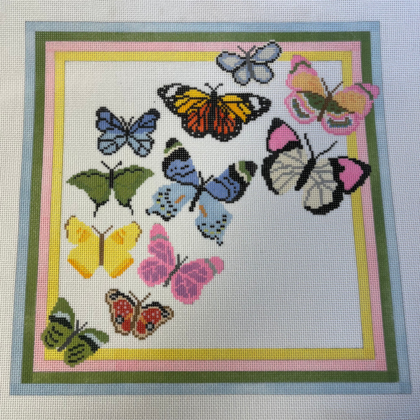 Butterfly Migration Needlepoint Canvas