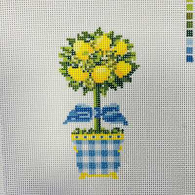 Lemon Topiary Needlepoint Canvas