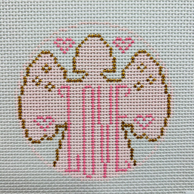 Love Angel Ornament Needlepoint Canvas