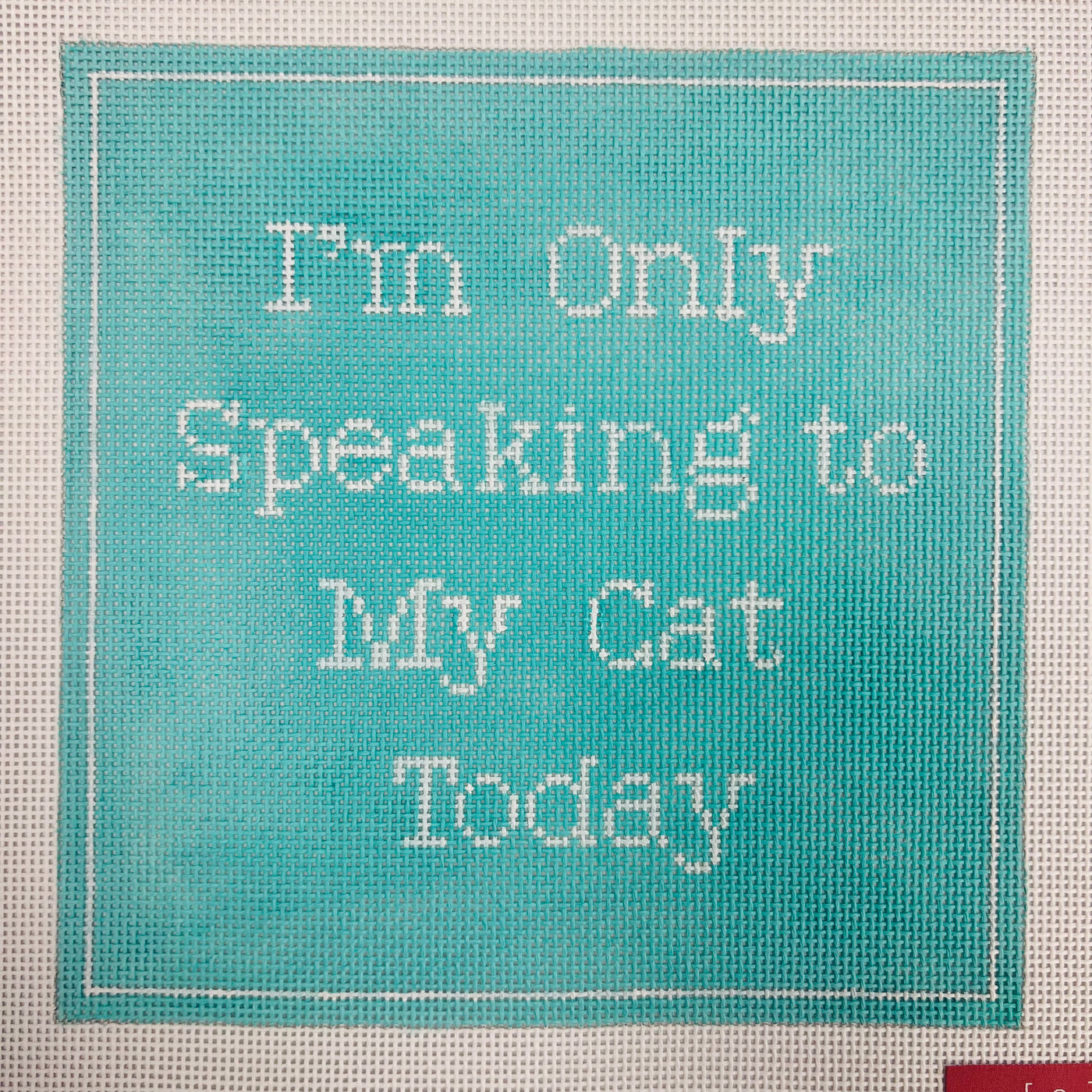 Speaking to My Cat Today - Turquoise