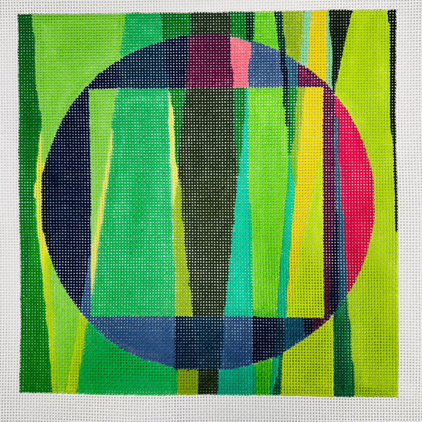 Grassy Glassy Needlepoint Canvas