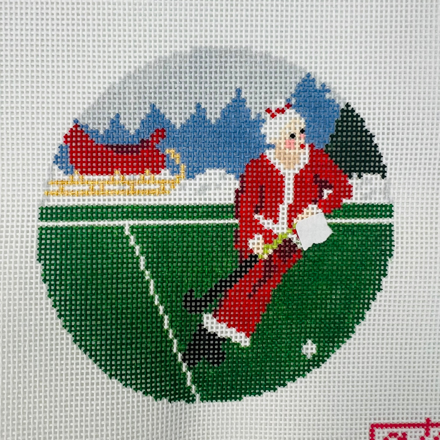 Mrs. Claus - Field Hockey Needlepoint Canvas