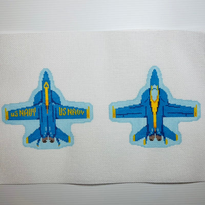 2 Sided Blue Angel Needlepoint Canvas