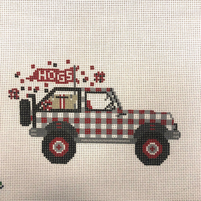 Arkansas Jeep Needlepoint Canvas