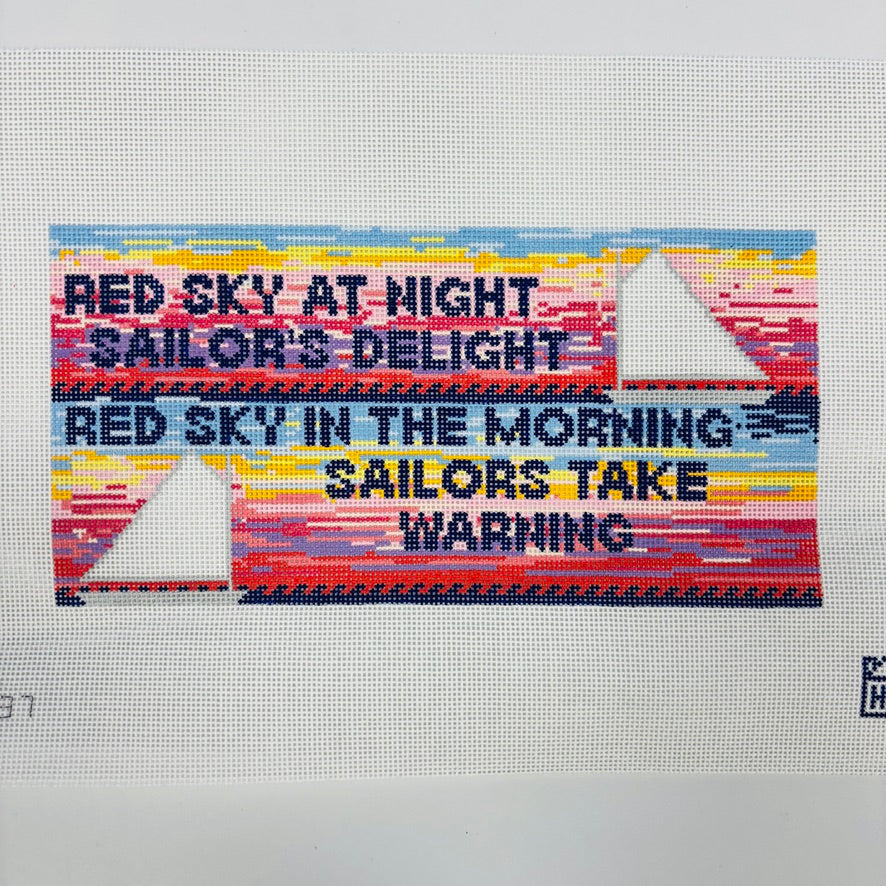 Red Sky at Night… Needlepoint Canvas